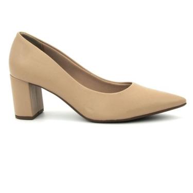 Imagem de Sapato Beira Rio 4241.200 Scarpin Salto Grosso Alto Social Feminino, 3