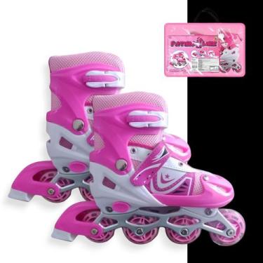 Imagem de Patins In Line Roller Street Ajustável Criança Juvenil Adulto 1001 - I