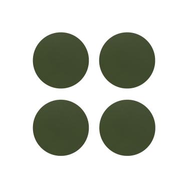 Imagem de Porta Copos Redondo Ravena Olive para Proteção de Superfícies em PVC Dupla Face Copa & Cia
