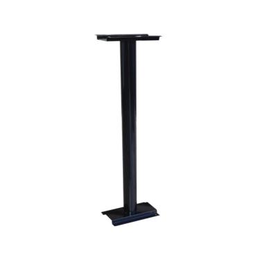 Imagem de Coluna Pé para Caixa de Correio Americana em Chapa de Aço Preta 78cm Base 12x18cm Metalmig
