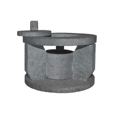 Imagem de Fogareiro Réchaud em Pedra Sabão AF005-INDSJ para Manter Alimentos Aquecidos Ideal para Fondues Caldos e Carnes 14cm