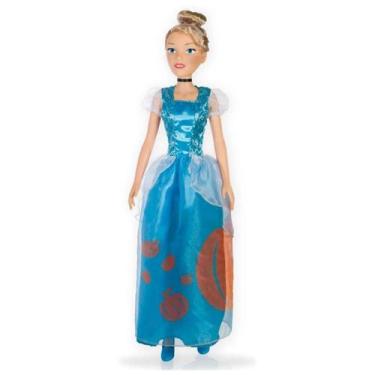 Imagem de Boneca Cinderela 55cm Princesas Disney MIni My Size 1743 - Baby Brink