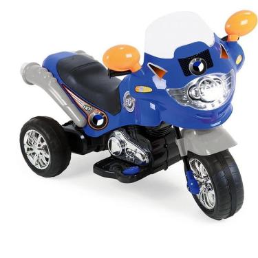 Imagem de Moto Elétrica Infantil Speed Chopper Bateria 6V Suporta 20kg Azul Homeplay