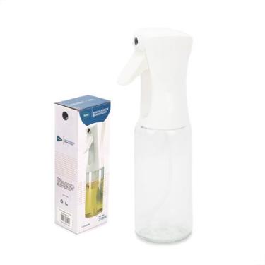Imagem de Porta Azeite De Vidro 210ml Borrifador Óleo Galheteiro Ravi, Branco