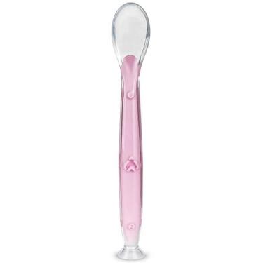 Imagem de Colher de Silicone para Bebê 6m+ com Ventosa Treinamento Intrudução Al