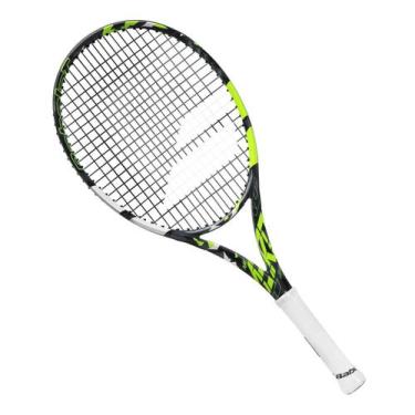 Imagem de Raquete De Tênis Babolat Aero Junior 26 Cinza Amarelo