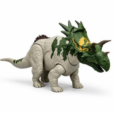 Imagem de Boneco Jurassic World Rebirth Spiclypeus Dinossauro Rugido Selvagem So