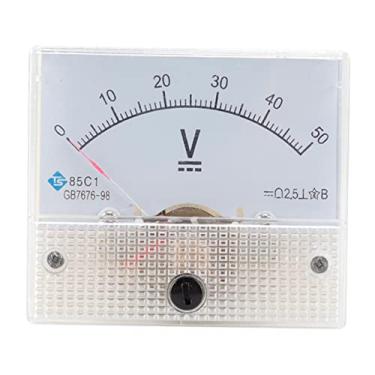 Imagem de shamjina Medidor de Tensão Do Painel Analógico DC 0-500V Voltímetro 85C1 2,5% de Erro, Instalação Incorporada, DC 0-50V