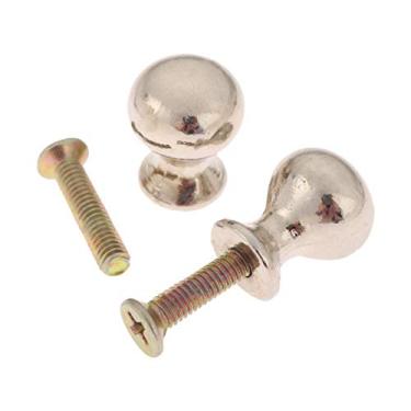 Imagem de 2 pcs mini puxar botões de prata Liga de zinco antiguidade pequena 18mm * 14mm para gaveta armário armário decorativo móveis hardware YYDFPIIA