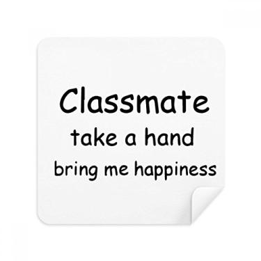 Imagem de Class smate Take A Hand Bring Me Happiness óculos, tecido de camurça, pacote com 2