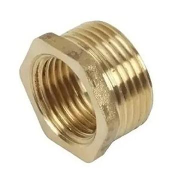 Imagem de Bucha De Redução Em Metal 1/2 X 3/4 Latão Amarelo Torneira