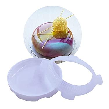 Imagem de 1 conjunto de molde de bolo de silicone eclipse redondo para mousses sorvete bolos de chiffon assadeira acessórios de decoração utensílios de cozinha