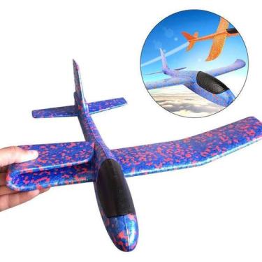 Avião De Brinquedo Planador Com Luz De Isopor Voa De Verdade