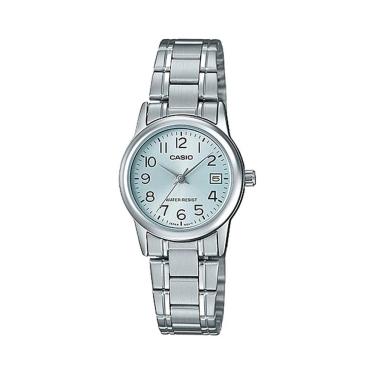 Imagem de Relógio Pulso Casio Vintage feminino Classico Analógico Prata Casual Pequeno LTP-V002D