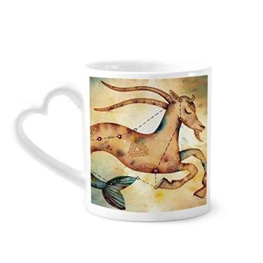 Imagem de Janeiro Dezembro Capricórnio Constelação Zodíaco Caneca Café Cerâmica Copo Coração Vidro