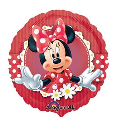 Imagem de Anagram International Balão de festa Mad About Minnie, 45 cm, multicolorido