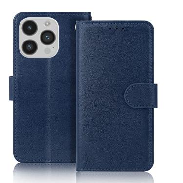 Imagem de Capa protetora de couro para iPhone 14 13 12 Mini 11 Pro Max X XR XS Max 7 8 6 6s Plus 5 5s SE 2020 Estojo tipo carteira flip, azul, para iPhone 5 5S SE