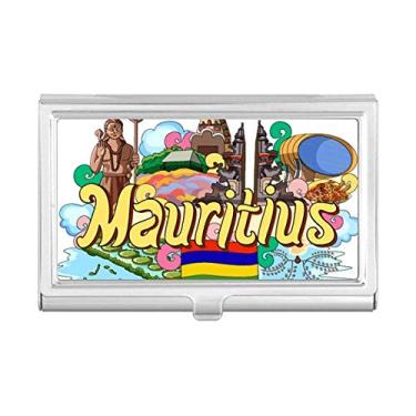 Imagem de Seven Colorful Earth Maurtius Graffiti Porta-cartões de visita Carteira de bolso