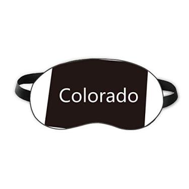 Imagem de Colorado America – Contorno do mapa dos EUA – Protetor de olhos para dormir