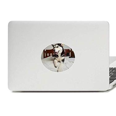 Imagem de Adesivo para notebook com emblema de vinil com imagem de Husky para quarto de cachorro