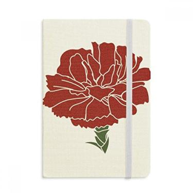 Imagem de Caderno de flores Pink Carnation Mothe Day oficial de tecido capa dura para diário clássico