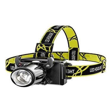 Imagem de Farol ajustável de comprimento focal e ângulo ajustável, lanterna super brilhante à prova d'água, lanterna inteligente de indução, fonte de focagem, luz de cabeça para acampamento, caminhada ao ar livre