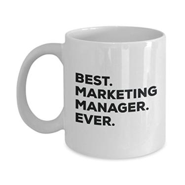 Imagem de Caneca Best Marketing Manager Ever – Caneca de café divertida – Thank You Apreciation For Christmas Birthday Holiday Ideias exclusivas de presente