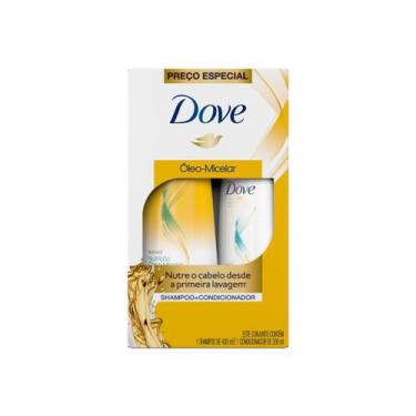 Imagem de Kit Dove 1 Shampoo 400 Ml 1 Condicionador 200 Ml Oleo Micelar