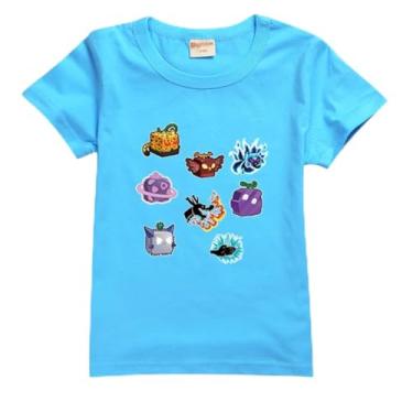 Imagem de Blox Fruits Kids Summer Camiseta de manga curta algodão para bebês meninos moda camisetas para meninas meninas roupas para adolescentes camisas chlid, A8, 13-14 Years