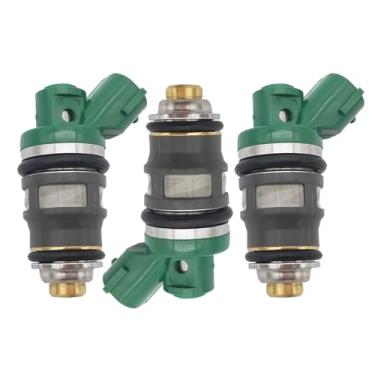 Imagem de JESBEN 15710-87J00 3 peças injetores de combustível 2 furos de substituição para Suzuki Outboard DF40- DF50 1999-2010 1571087J00