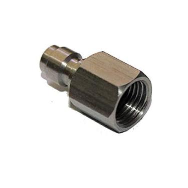 Imagem de Flylock Universal 8 mm 1/20.3 cm NPT rosca fêmea aço inoxidável adaptador de plugue de desconexão rápida PCP Paintball acessórios de carregamento