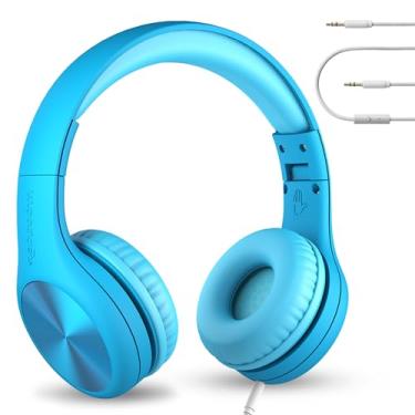 Imagem de LilGadgets Fones de ouvido infantis Connect+ Pro com fio para escola com microfone, limitação de volume e redução de ruído, fone de ouvido com cabo, tecnologia SharePort e acolchoamento SoftTouch