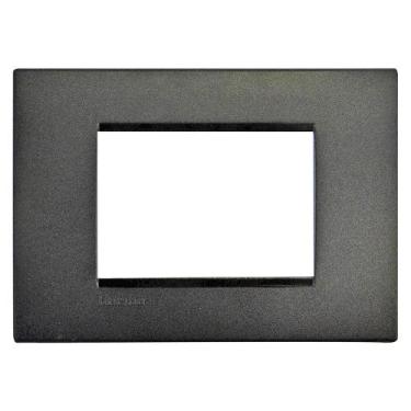 Imagem de Placa Living Light 4X2 3 Postos Anthracite - Bticino