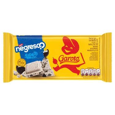 Imagem de Chocolate Garoto Branco Com Biscoito Negresco 80G