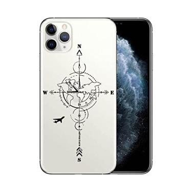 Imagem de Capa de telefone de silicone macia de viagem para aviões mapa do mundo para Apple iPhone XR X XS 11 Pro Max 6 6S 7 8 Plus 5 Capa 5S SE 2020, C733, para iPhone SE 2020