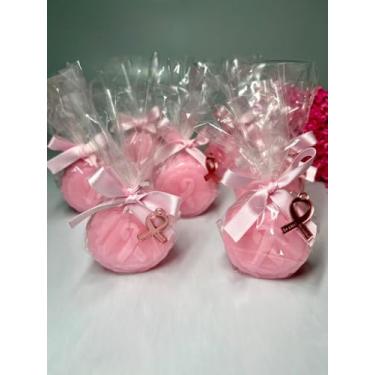 Imagem de 20 Un Lembrancinha Outubro Rosa Sabonete Hidratante e Pingente