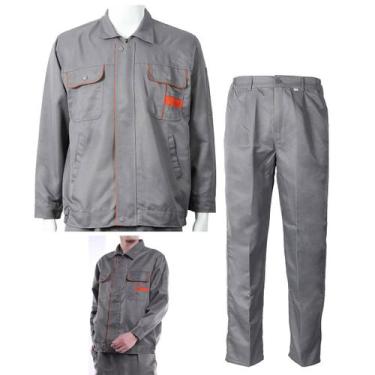 Imagem de Conjunto Uniforme Listra Refletiva EPI Segurança do Trabalho Mecanico 