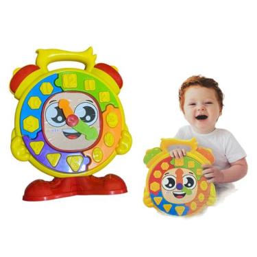 Imagem de Brinquedo Didático Relógio Sortido Criança Infantil bebê - JP Brink