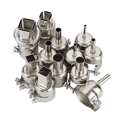Imagem de Kit de Bicos de Pistola de Calor 12pcs para Estação de Solda de Ar Quente 850, Bicos de Aço Resistentes a Altas Temperaturas, Peças de Reposição para Acessórios de Ferramentas de
