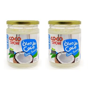 Imagem de Kit 2uni Óleo de Coco sem sabor Coco Show 500ml - Copra
