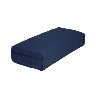 Imagem de Bolster Retangular - Almofadão de Yoga Azul Marinho AYAM SPORTS