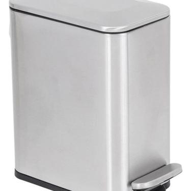 Imagem de Lixeira De Chão Para Banheiro 5l Metal 29x14x27cm - Inox