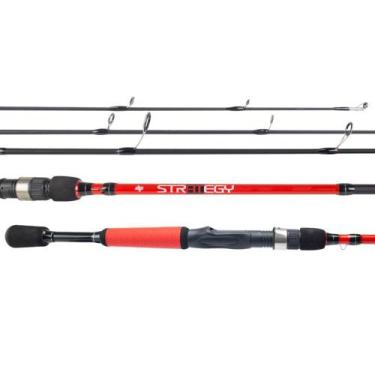 Imagem de Vara para Molinete Strategy S601 1,80m 10-20lbs Vermelho - Albatroz - 