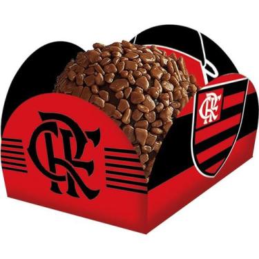 Imagem de 40 forminha doces Flamengo Forma Docinhos Caixeta - Festcolor