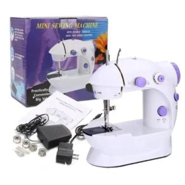 Imagem de Mini Máquina de Costura Elétrica Portátil, Ideal para Consertos Caseir