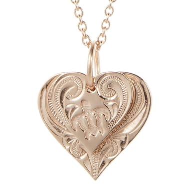 Imagem de piena Colar com pingente havaiano para mulheres hipoalergênico cirúrgico aço inoxidável 316L coração honu tartaruga placa dupla plumeria flor rolagem onda Nalu, Metal, Sem Pedra Preciosa