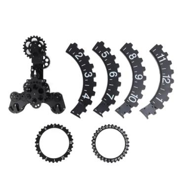 Imagem de Relógio de engrenagem mecânica retrô estilo europeu, display de dígito de ponteiro de um lado, relógio de parede de roda grande, relógio decorativo rústico vintage exclusivo para (Aço inoxidável 304.PVC)