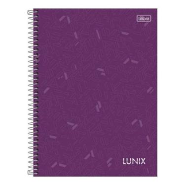 Imagem de Caderno Universitário Lunix 10 Matérias 160fls - Tilibra, Roxo