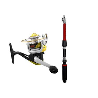 Imagem de Kit Vara de Pesca Smart Com Molinete Canário 100 Amarelo Albatroz