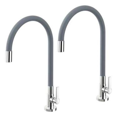 Imagem de Kit 2 Peça Torneira Gourmet Flexível Docol Galiflex 00966963